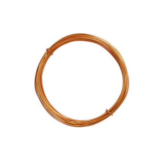 ARAME ALUMÍNIO LISO PARA FLOR DOURADO 