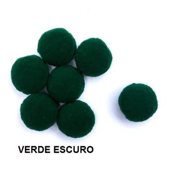 POMPOM SOLTO 10MM VERDE ESCURO