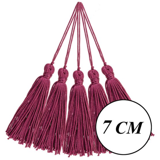 TASSEL PEQUENO 10 UND BORDO