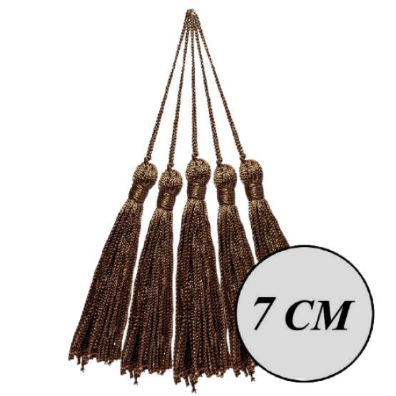 TASSEL PEQUENO 10 UND MARROM