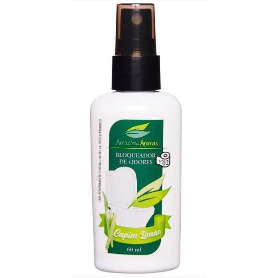 BLOQUEADOR DE ODOR AMAZONIA AROMAS 60ML CAPIM-LIMÃO