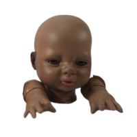 CABEÇA BONECA PLASTICA VINIL BABY ESCURO