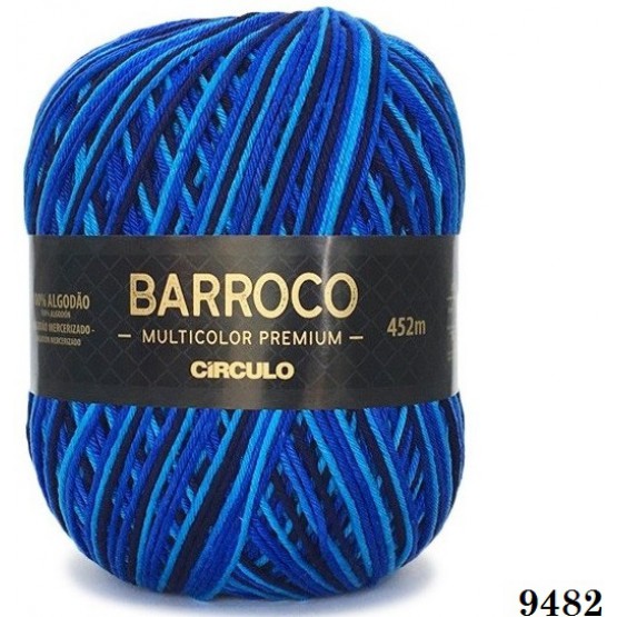 BARBANTE BARROCO MULTICOLOR PREMIUM Nº06 9482