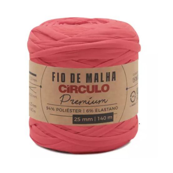 FIO DE MALHA PREMIUM CIRCULO 4004 CORAL VIVO