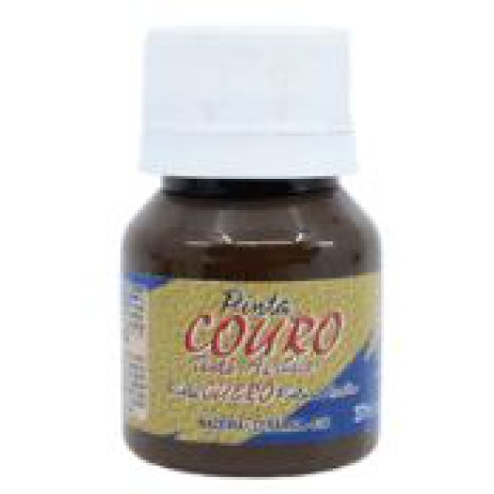 PINTA COURO GLITTER 37 ML MARROM