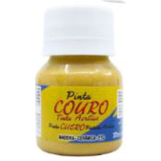 PINTA COURO GLITTER 37 ML OURO